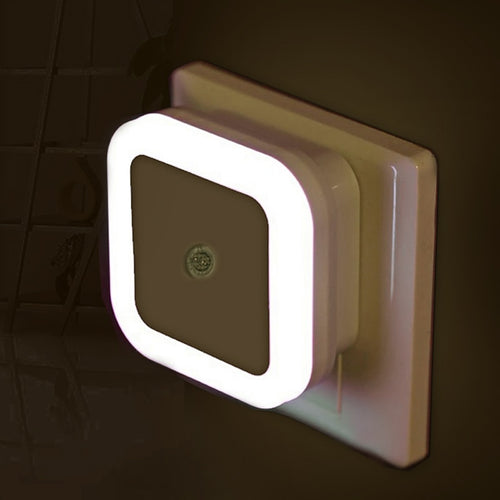 LED Night Light Mini Light Sensor Control 110V 220V EU US Plug Energy